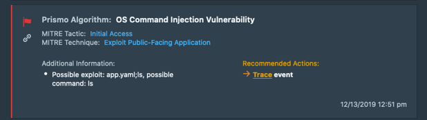 Detection of Vulnerabilities in Web Applications – OS Command Injection